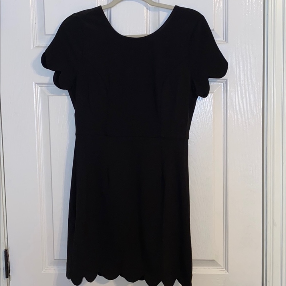 Black scalloped dress